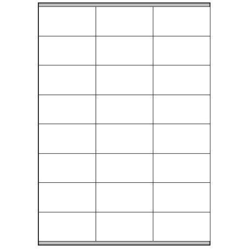 MEGASTAR CONF 2400 ETICHETTE ADESIVE 70X36 mm BIANCO OPACO